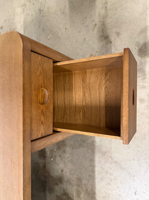 Adel 66.5" Desk - Smoked Oak