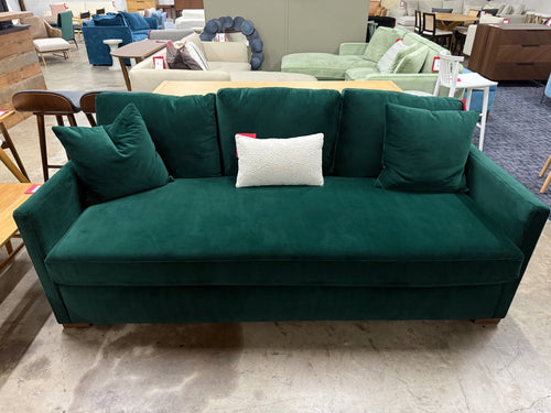 Interior Define Scarlett 3-Seat Sofa - Spruce Performance Plush Velvet