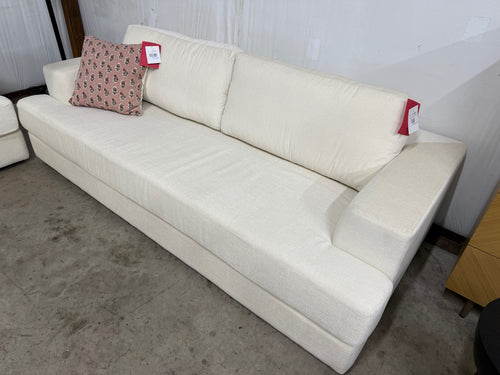 Interior Define Lee 2-Seat Sofa - Alabaster Performance Classic Chenille