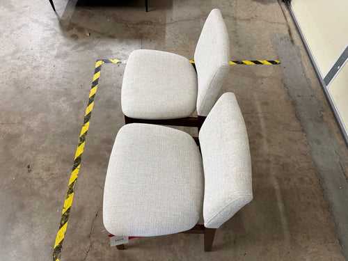 Pair of Sede Dining Chairs - Walnut And Miller Gray