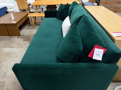 Interior Define Scarlett 3-Seat Sofa - Spruce Performance Plush Velvet