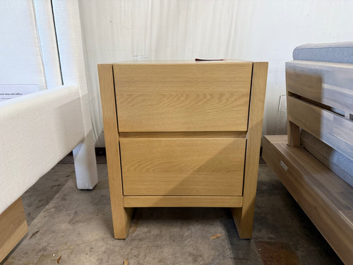 Leif 2-Drawer Nightstand - White Oak