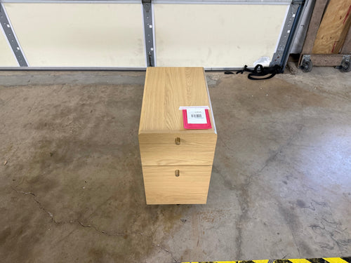 Krossa 12" File Cabinet - White Oak