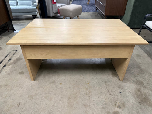 Karl 46" Lift-Top Storage Coffee Table - White Oak