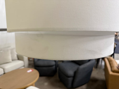 Zebu Large Linen Floor Lamp - Black