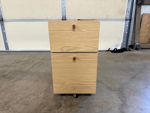 Krossa 12" File Cabinet - White Oak