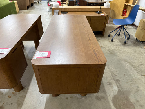 Adel 66.5" Desk - Smoked Oak