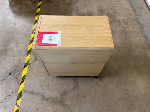 Krossa 12" File Cabinet - White Oak