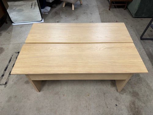 Karl 46" Lift-Top Storage Coffee Table - White Oak