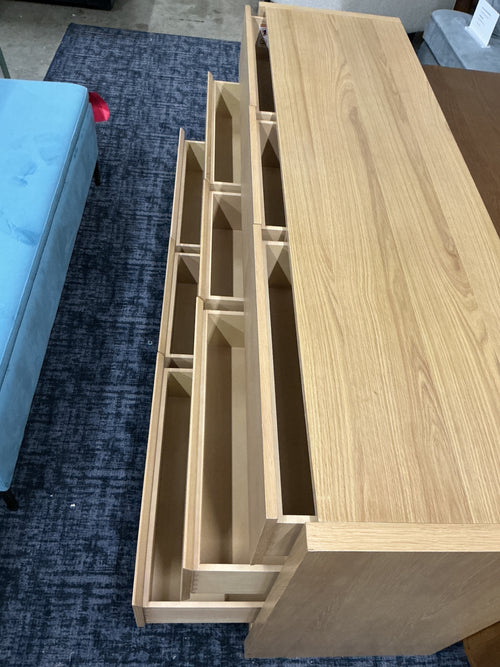 Leif 9-Drawer Triple Dresser - White Oak