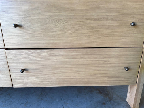 Cassie 6-Drawer Double Dresser - Oak