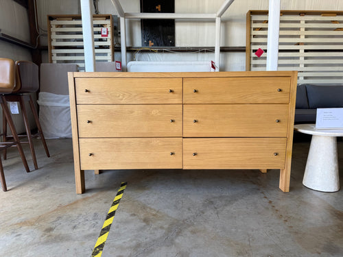 Cassie 6-Drawer Double Dresser - Oak