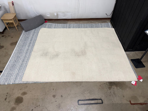 Clyde 8 X 10 Wool Rug - Textured Ivory