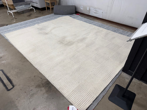 Clyde 8 X 10 Wool Rug - Textured Ivory