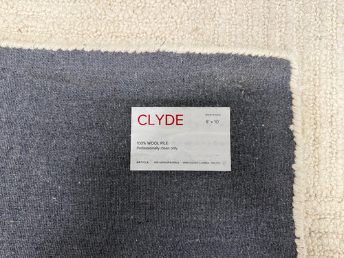Clyde 8 X 10 Wool Rug - Textured Ivory