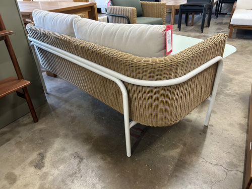 Aby 69.5" Outdoor Loveseat - Dravite Ivory