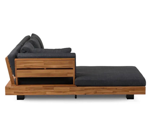 Lubek 82.5" Outdoor Low Left Sectional - Slate Gray