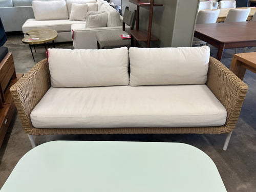 Aby 69.5" Outdoor Loveseat - Dravite Ivory