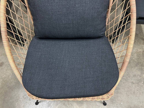 Aeri 37" Outdoor Lounge Chair - Slate Gray