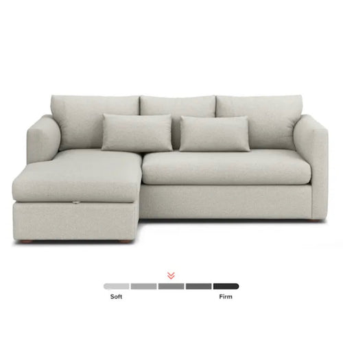 Marina 90" Reversible Storage Sectional - Clover Ivory