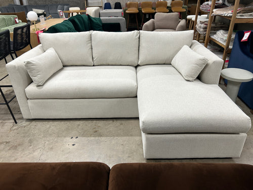 Marina 90" Reversible Storage Sectional - Clover Ivory