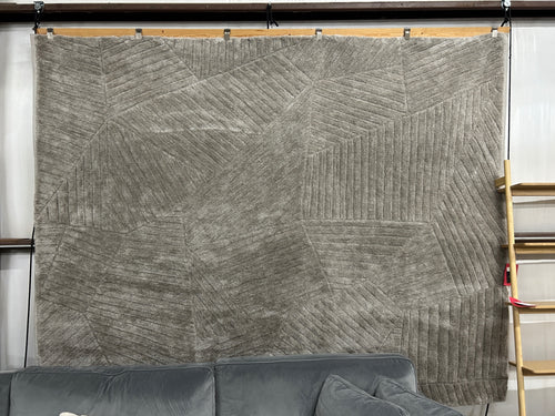 Tetra 8x10 Washable Rug- Gray