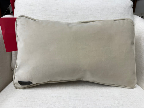 Lucca Velvet Small Pillow - Plush Pacific Taupe
