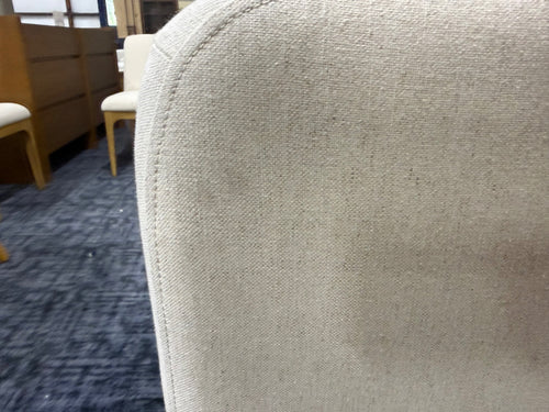 Rosin 56.75" Left Corner Banquette - Natural Oak And Sand Ivory