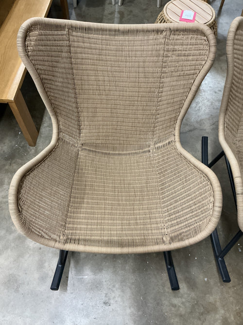 Pair of Beltaine 30.5" Outdoor Rocking Lounge Chairs - Wicker