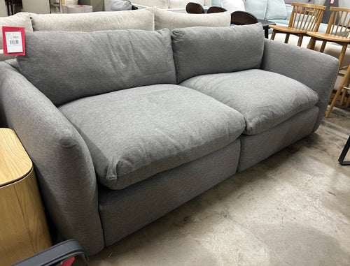 Leigh 92” Modular Sofa - Silver Gray Performance Fabric