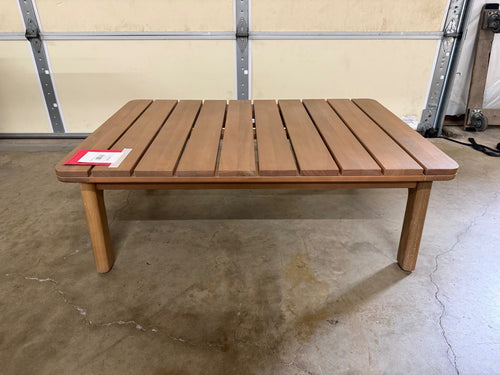 Elise 43" Outdoor Coffee Table - Light Eucalyptus