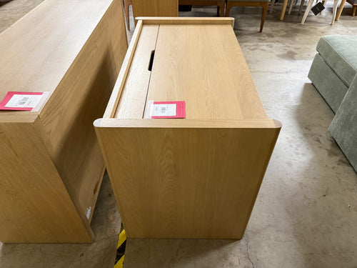 Torme 44" Height Adjustable Desk - White Oak