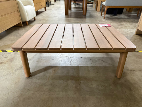 Elise 43" Outdoor Coffee Table - Light Eucalyptus