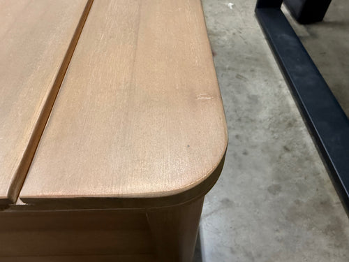 Elise 34.75" Outdoor Storage Coffee Table - Light Eucalyptus