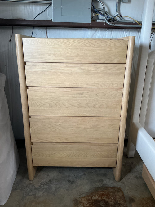 Torme 5-Drawer Chest - White Oak