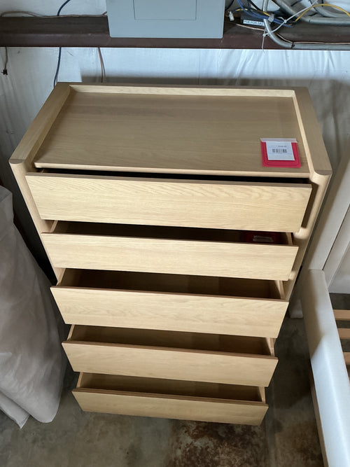 Torme 5-Drawer Chest - White Oak