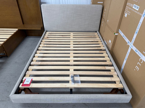 Tessu Full Low Profile Upholstered Bed - Clay Taupe