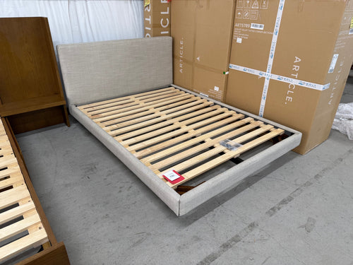 Tessu Full Low Profile Upholstered Bed - Clay Taupe