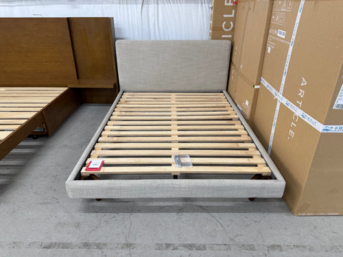 Tessu Full Low Profile Upholstered Bed - Clay Taupe