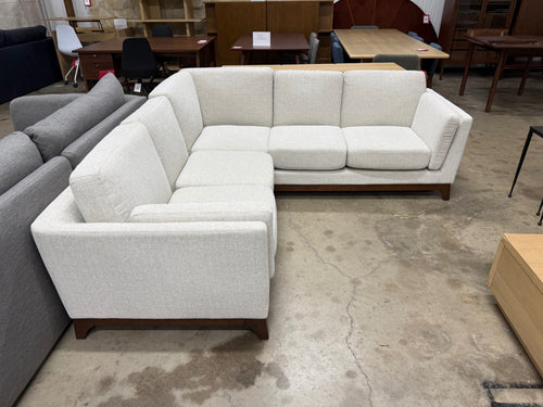 Ceni 88" Corner Sectional - Chalk Gray