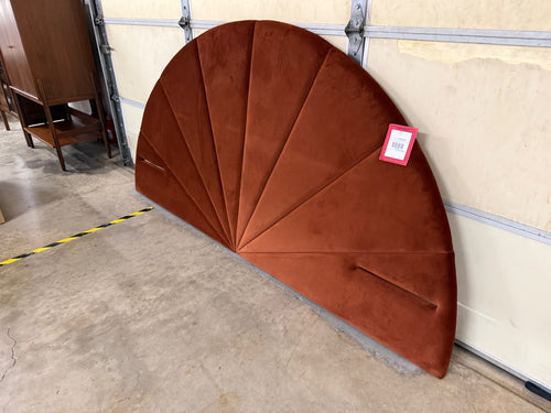 Almelo Full Velvet Headboard - Hale Rust