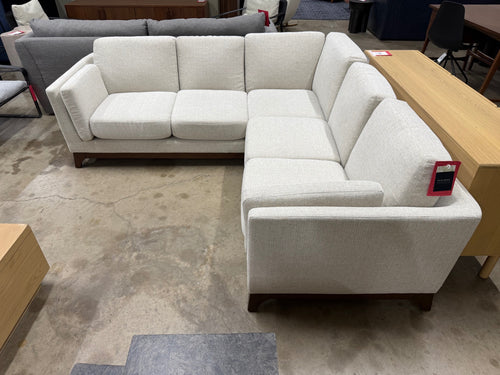 Ceni 88" Corner Sectional - Chalk Gray