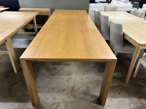 Dako 76.75in - 116in Extendable Dining Table - Natural Oak