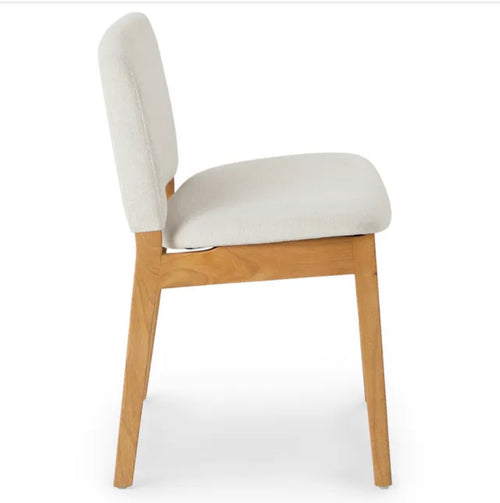 Set of 6 Nosh Dining Chairs - Oak And Ratine Ivory