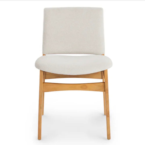 Set of 6 Nosh Dining Chairs - Oak And Ratine Ivory