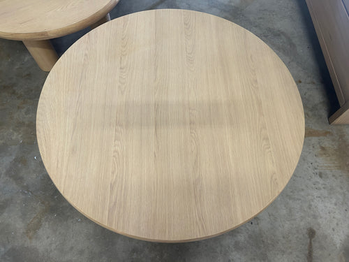 Adel 42" Round Coffee Table - White Oak