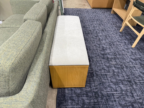 Kouva 47" Bench - Natural Oak And Santolina Gray