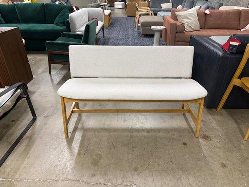Nosh 51.5" Bench - Oak And Ratine Ivory