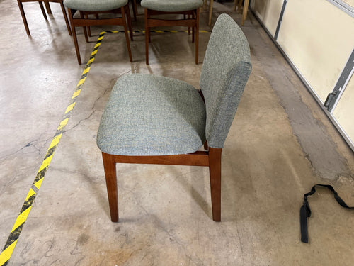 Set of 6 Nosh Dining Chairs - Walnut And Hemlock Green