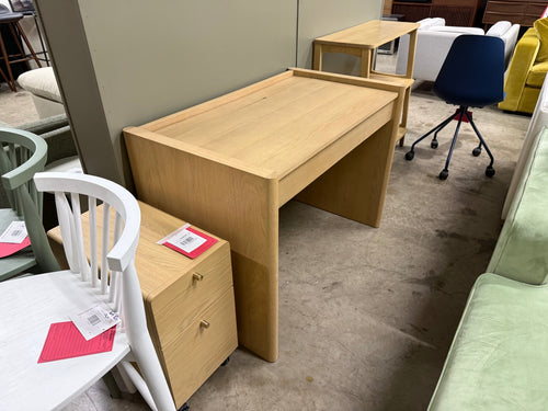 Torme 44" Height Adjustable Desk - White Oak